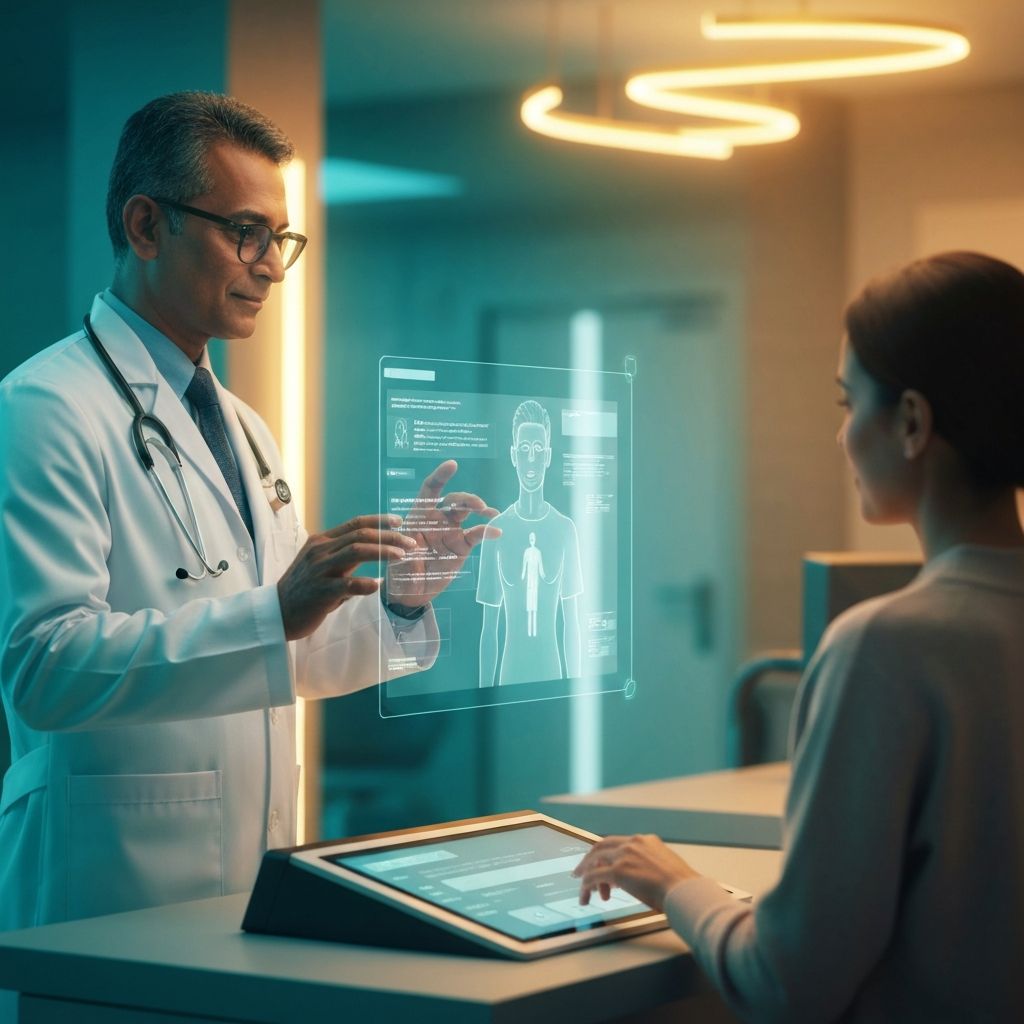 AI-powered hospital call center with advanced technology and healthcare professionals